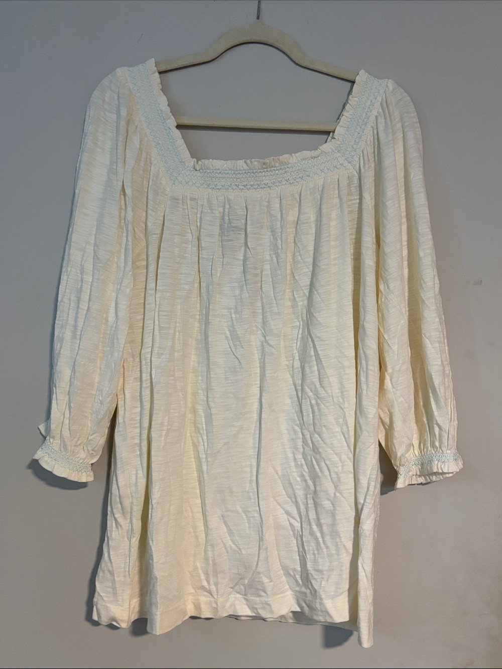 NWT Style & Co. light yellow long Sleeve Top